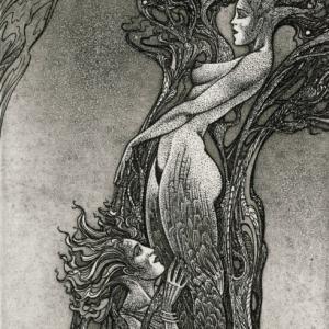 Ex Libris "Apollo and Daphne" by Vasyl Fenchak